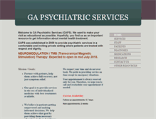 Tablet Screenshot of gapsychiatry.com